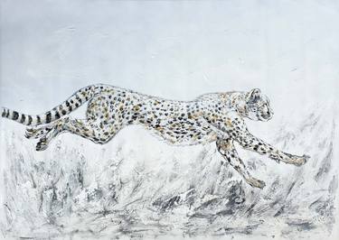 Saatchi Art Artist jingshen you; Painting, “Cheetah 021” #art