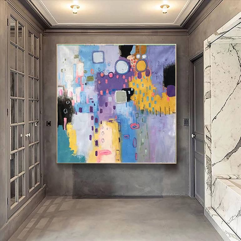 Original Abstract Expressionism Abstract Painting by Jingshen You