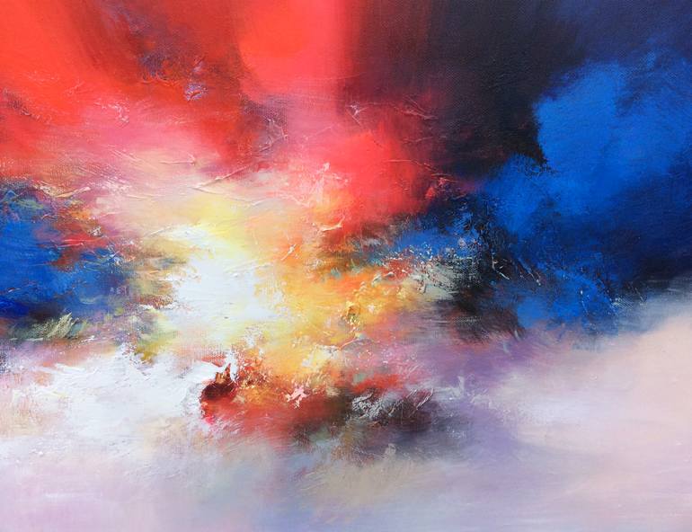 Original Abstract Expressionism Abstract Painting by Jingshen You