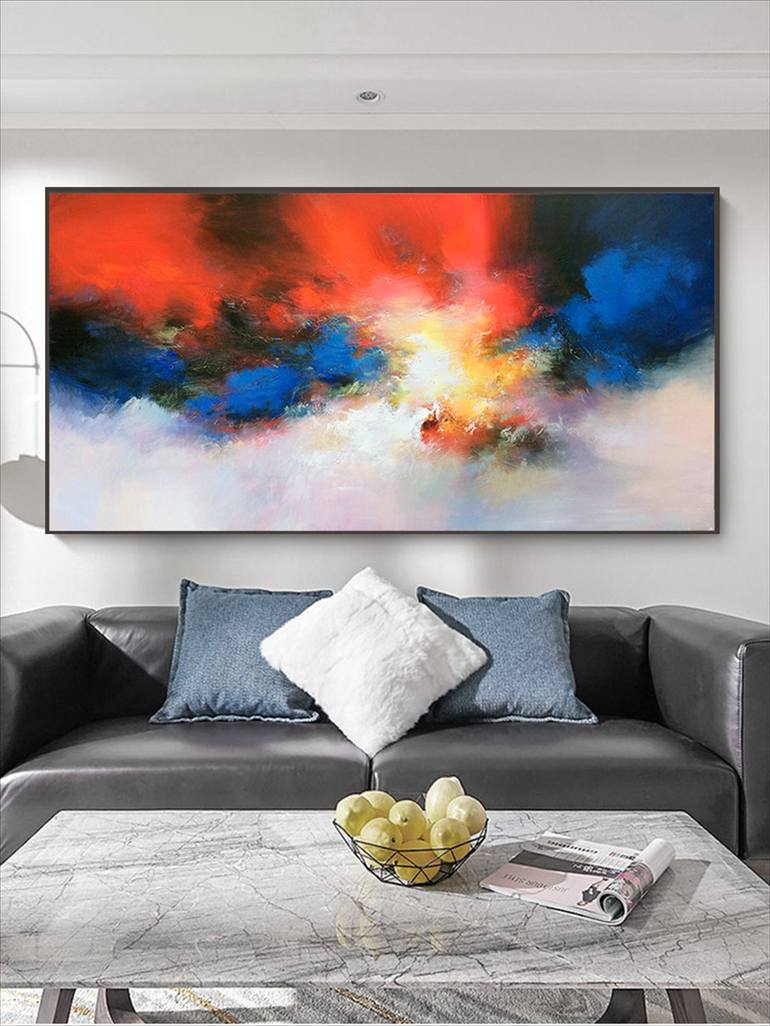 Original Abstract Expressionism Abstract Painting by Jingshen You