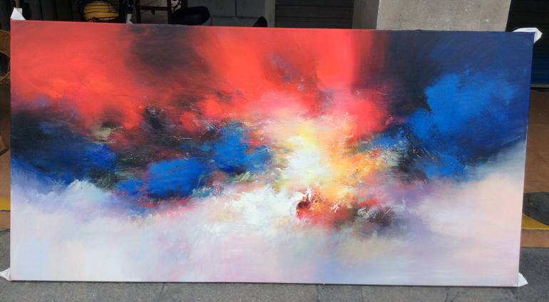 Original Abstract Expressionism Abstract Painting by Jingshen You