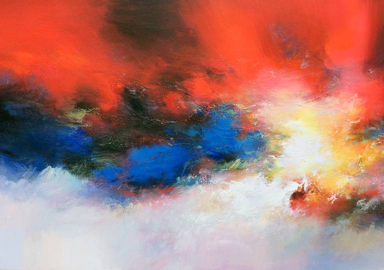 Original Abstract Expressionism Abstract Painting by Jingshen You