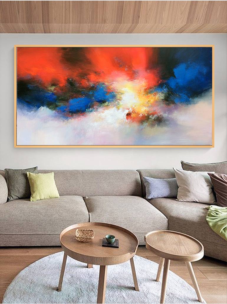 Original Abstract Expressionism Abstract Painting by Jingshen You