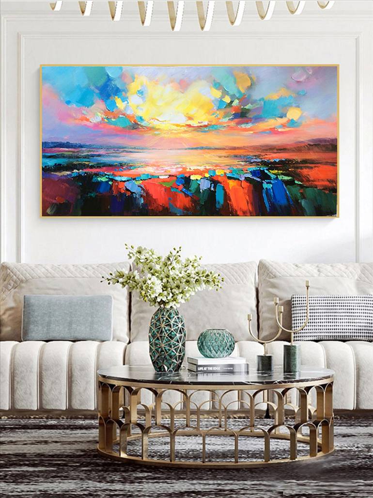 Original Abstract Expressionism Abstract Painting by jingshen you