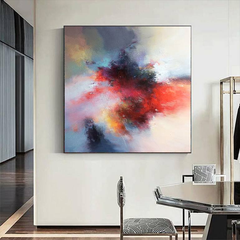 Original Abstract Expressionism Abstract Painting by Jingshen You