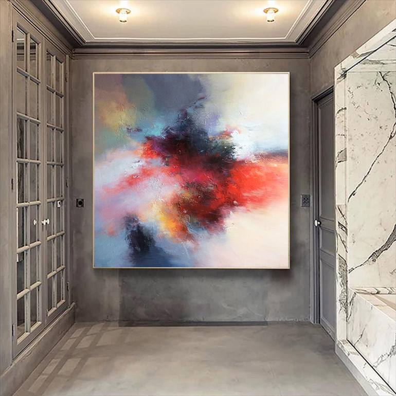 Original Abstract Expressionism Abstract Painting by Jingshen You