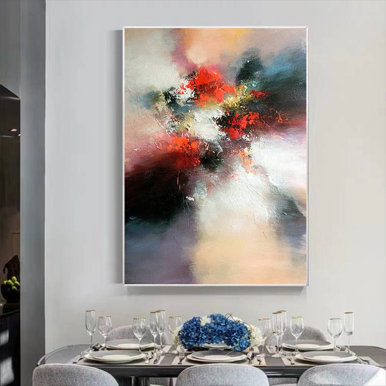 Original Abstract Expressionism Abstract Painting by Jingshen You