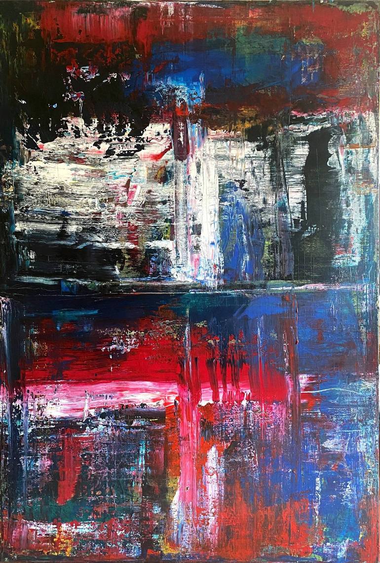 Original Abstract Expressionism Abstract Painting by Ariane von Bornstedt