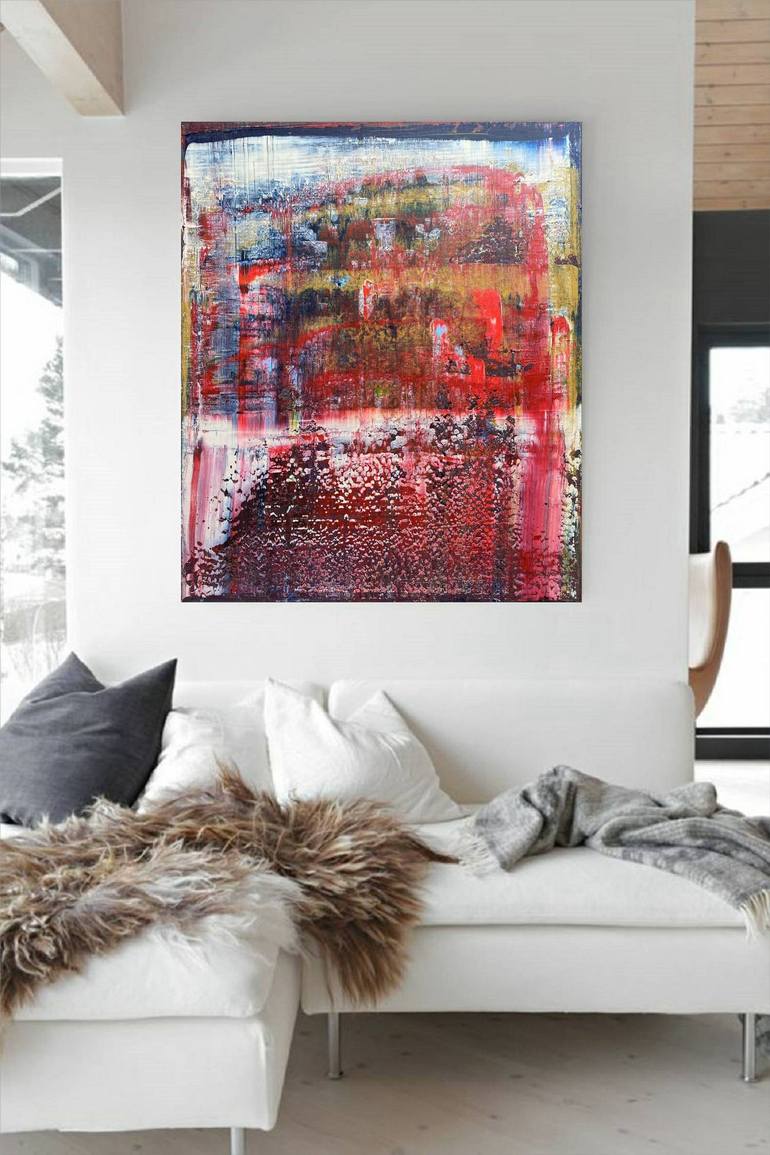 Original Abstract Expressionism Abstract Painting by Ariane von Bornstedt