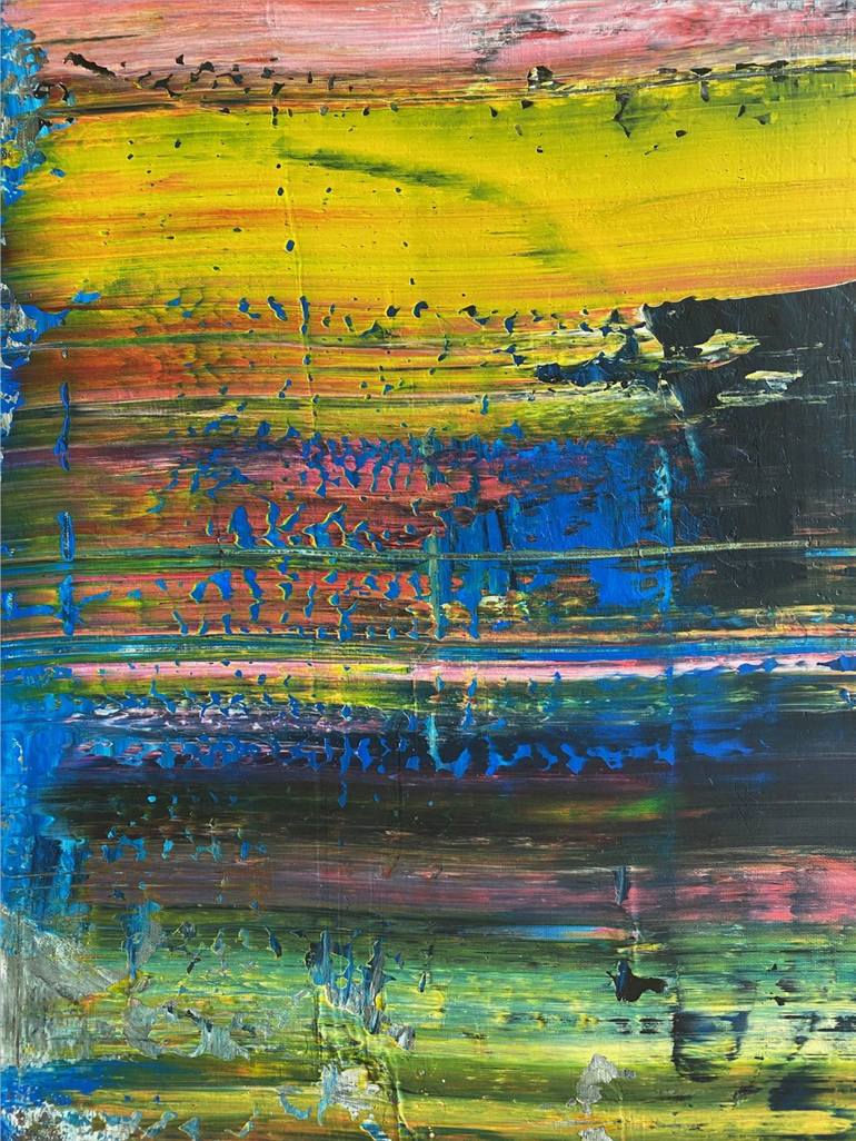 Original Abstract Expressionism Abstract Painting by Ariane von Bornstedt
