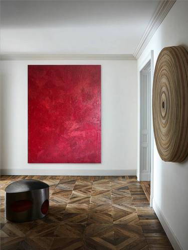 LARGE RED PAINTING:There is a shade of red for every woman thumb