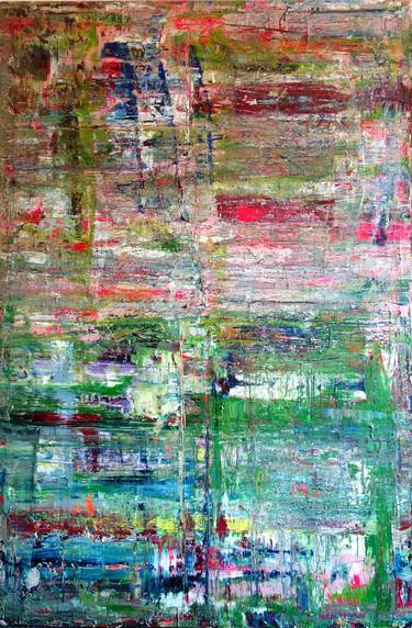 PINK GREEN PAINTING RICHTER INSP. thumb