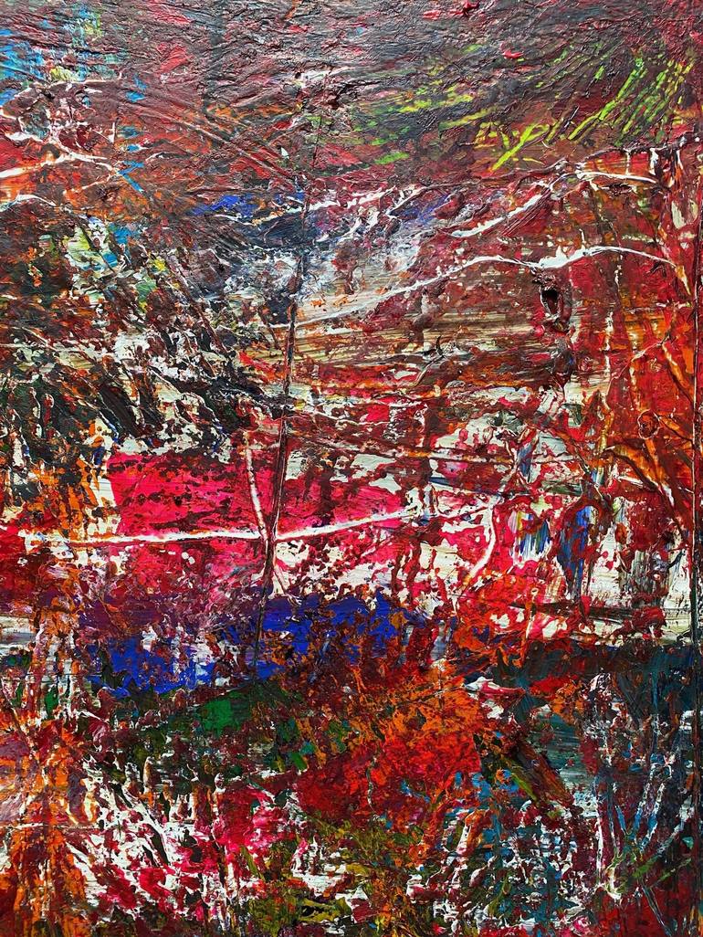 Original Fine Art Abstract Painting by Ariane Von Bornstedt