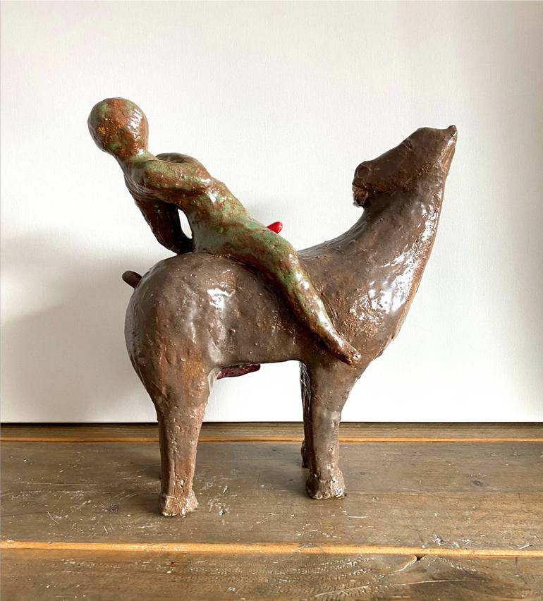 Original Abstract Horse Sculpture by Ariane Brandt