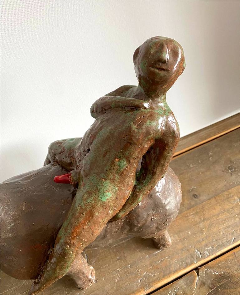 Original Abstract Horse Sculpture by Ariane Brandt