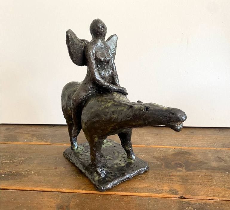 Original Abstract Horse Sculpture by Ariane Brandt