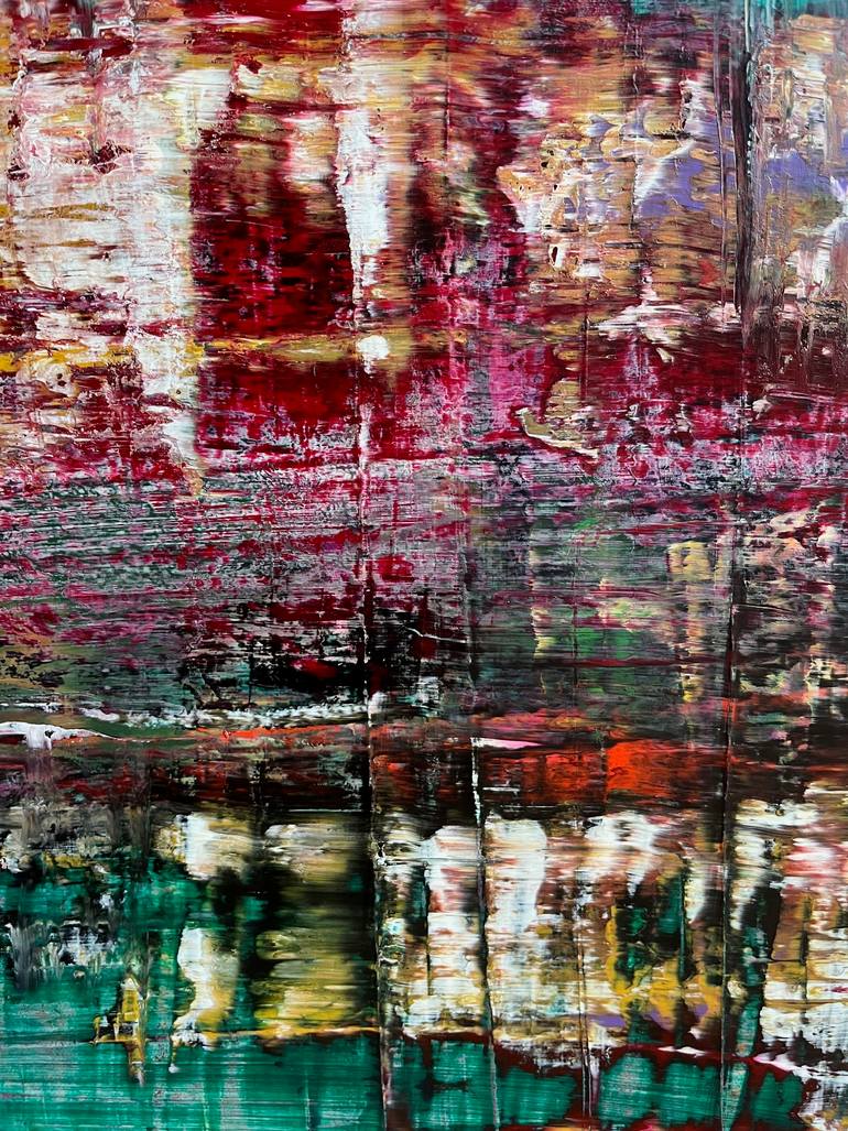 Original Art Deco Abstract Painting by Ariane Von Bornstedt