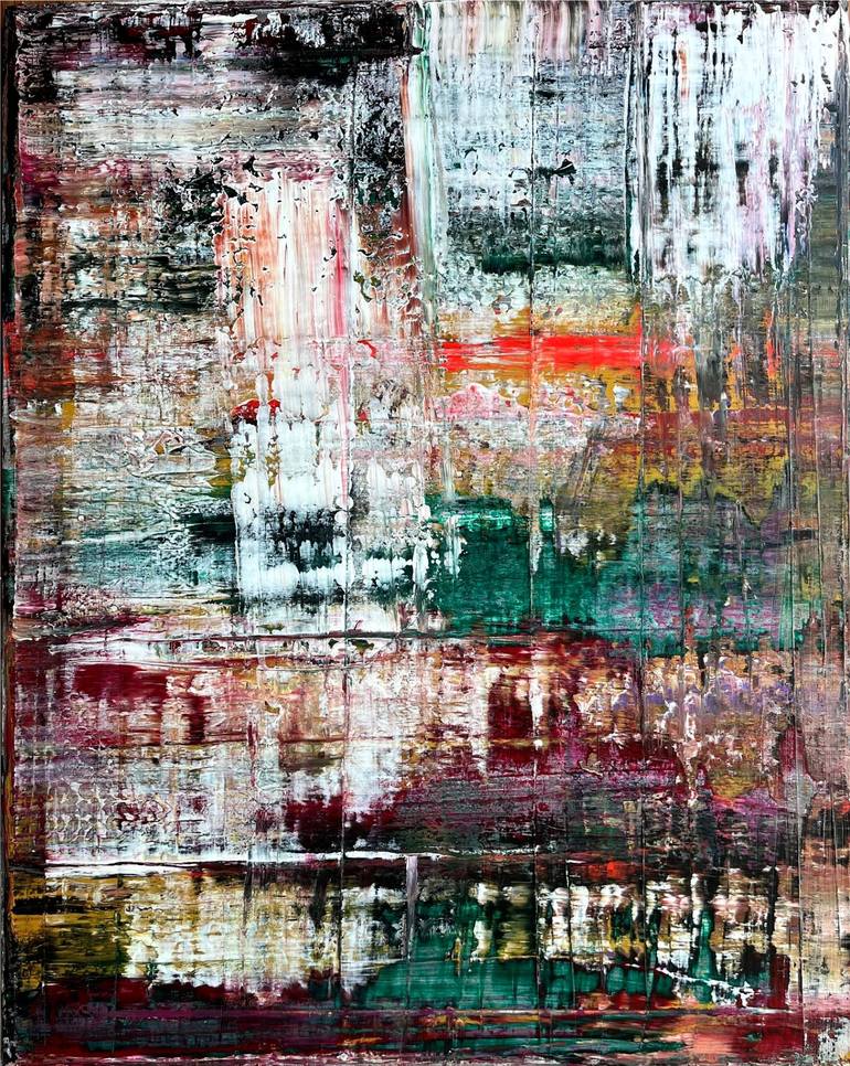 Original Art Deco Abstract Painting by Ariane Von Bornstedt