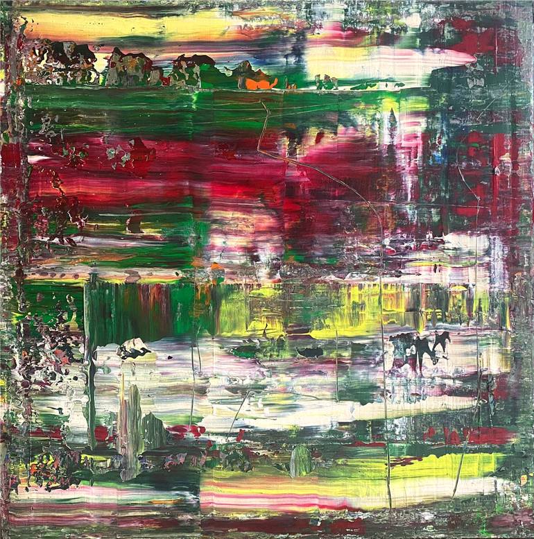 Original Art Deco Abstract Painting by Ariane Brandt