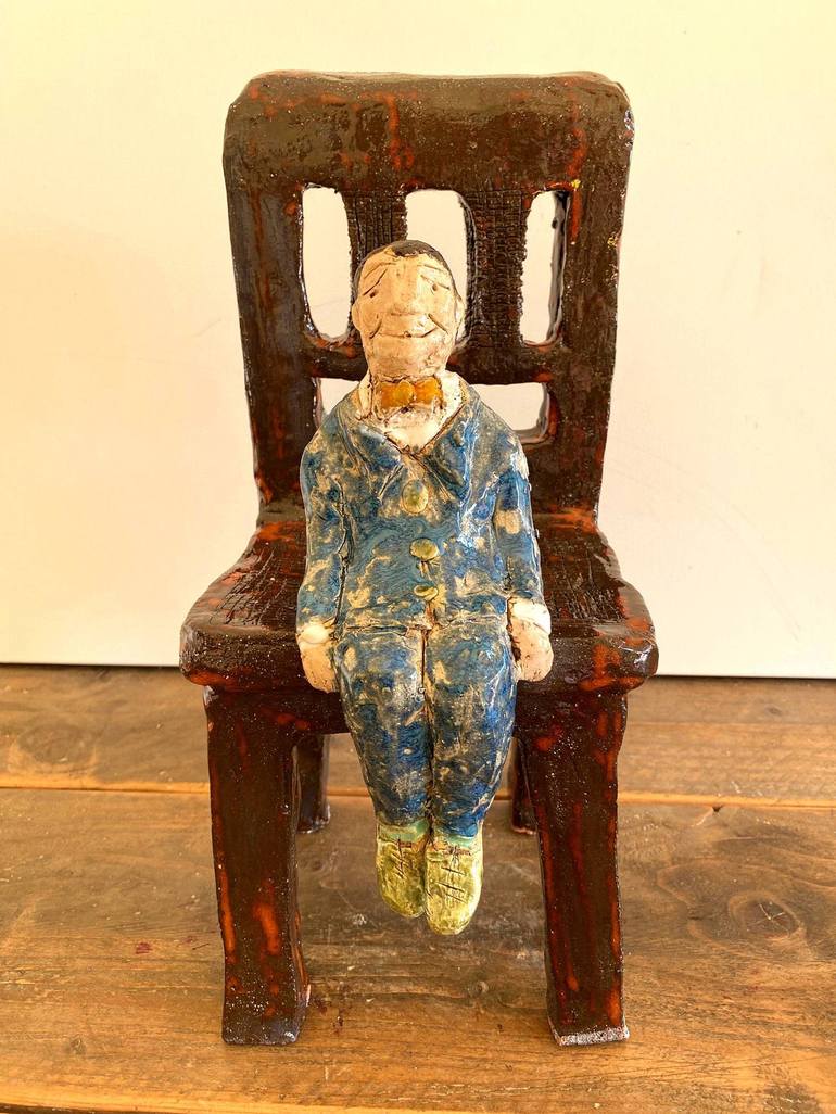 Original Abstract Men Sculpture by Ariane Brandt