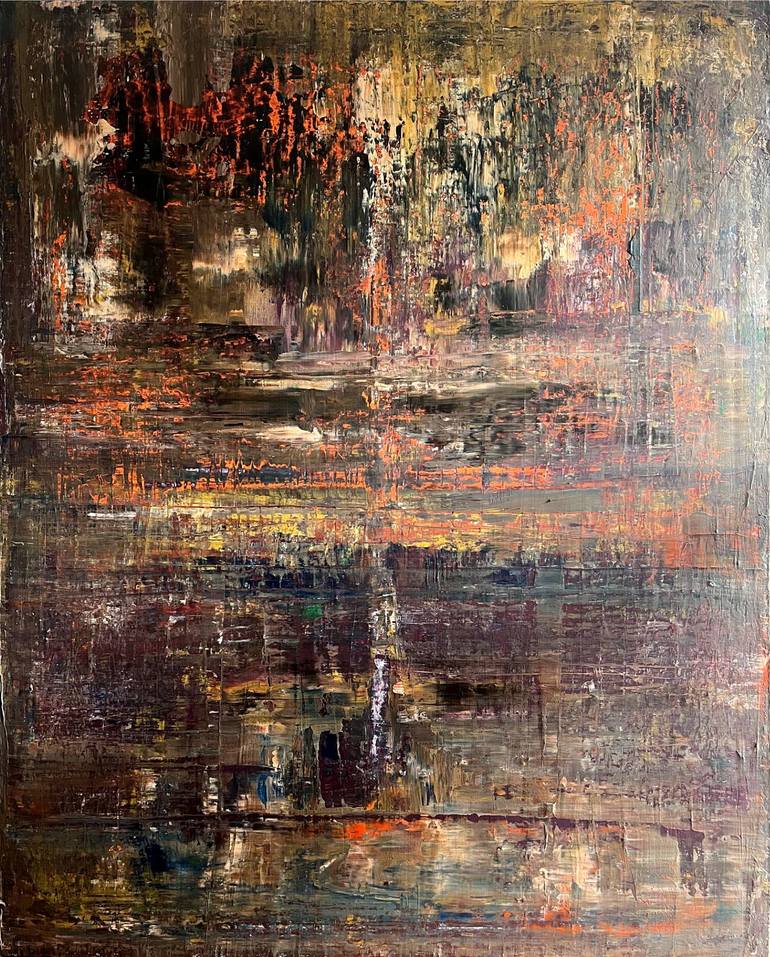 Original Abstract Expressionism Abstract Painting by Ariane Van Bornstedt