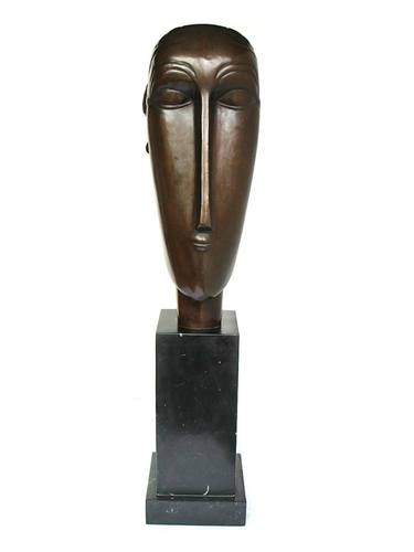 HEAD OF THE CARYATID Modigliani insp.85 cm Height thumb