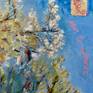 by a poem of Paul Eluard, written after the World War II
theme: "to find freedom by nature"
a serie of three paints with the same measure