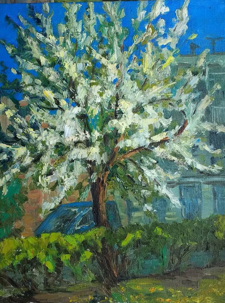 Original Impressionism Botanic Painting by Inna Pylypenko
