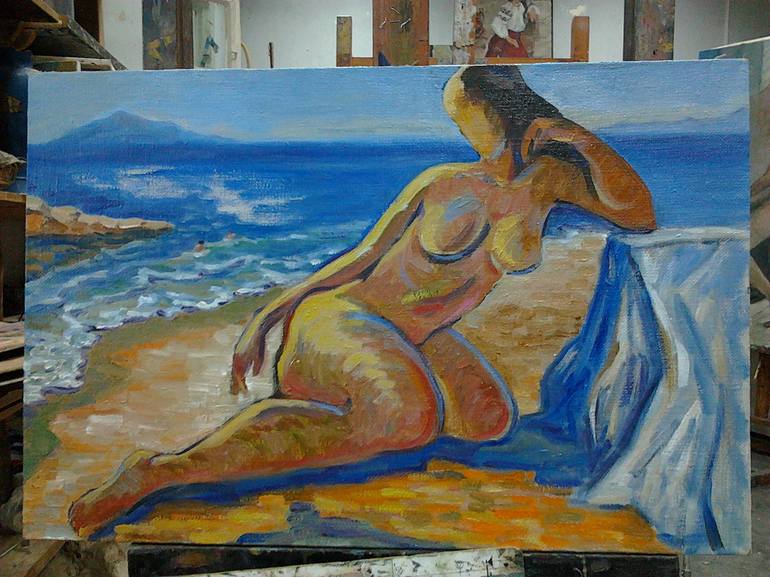 Original Fine Art Nude Painting by Inna Pylypenko