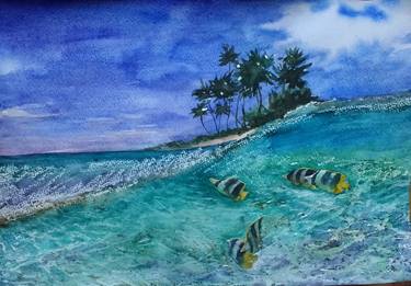 Original Fine Art Beach Paintings by Inna Pylypenko