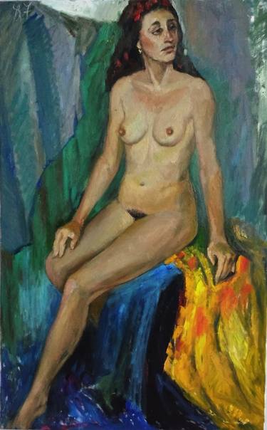 Original Expressionism Nude Paintings by Inna Pylypenko