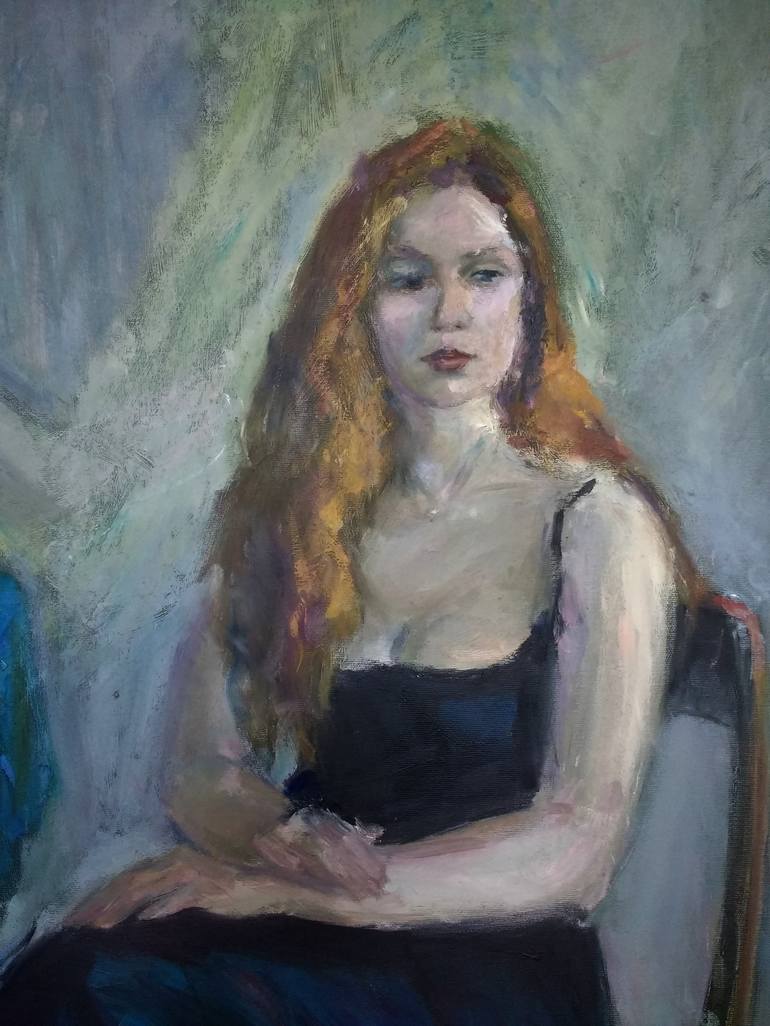 Original Figurative Women Painting by Inna Pylypenko