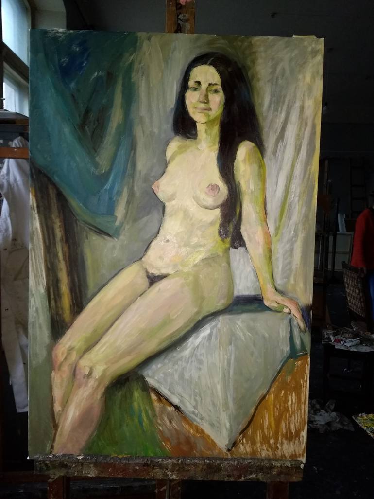 Original Figurative Erotic Painting by Inna Pylypenko