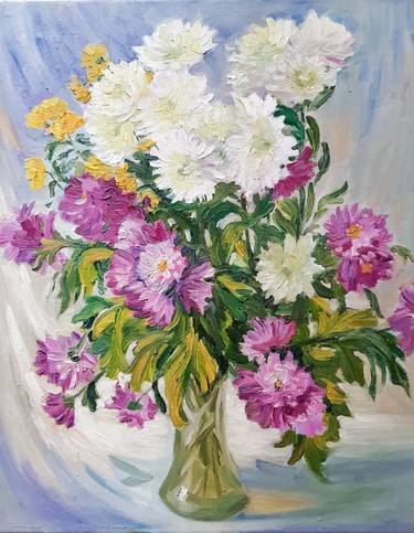 Original Fine Art Floral Paintings by Inna Pylypenko