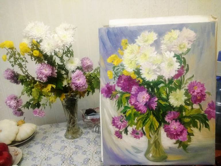 Original Fine Art Floral Painting by Inna Pylypenko