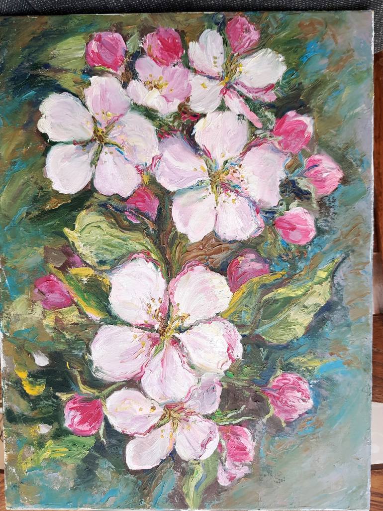 Original Figurative Floral Painting by Inna Pylypenko