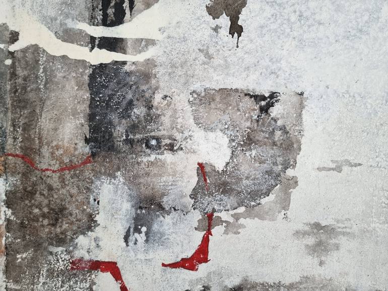 Original Minimalism Abstract Painting by Martina Hartusch