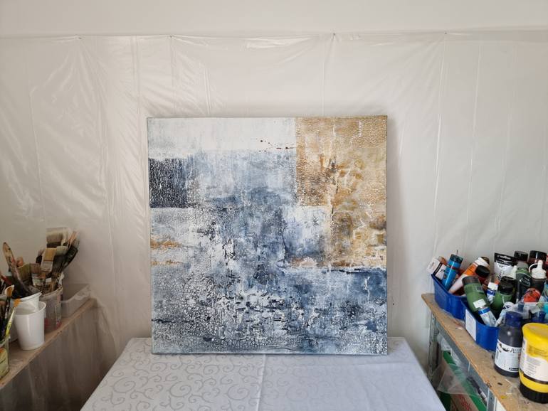 Original Minimalism Abstract Painting by Martina Hartusch