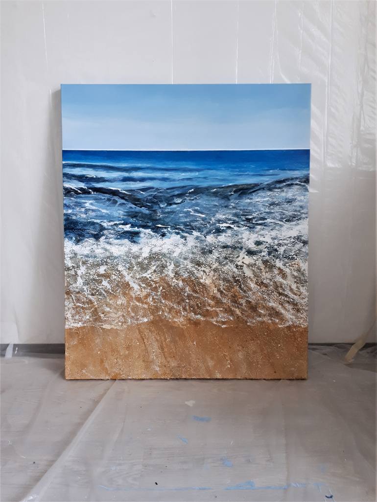 Original Modern Seascape Painting by Martina Hartusch