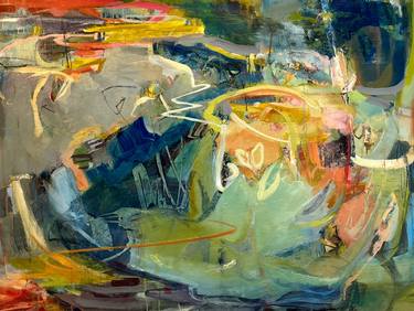 Original Abstract Expressionism Abstract Paintings by Pam Austin