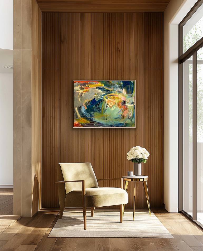Original Abstract Expressionism Abstract Painting by Pam Austin