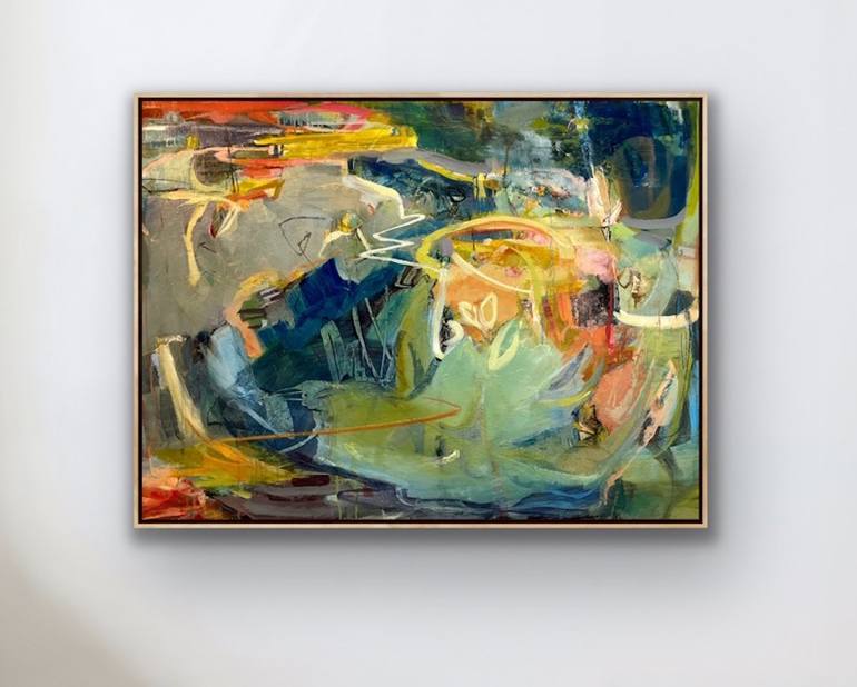 Original Abstract Expressionism Abstract Painting by Pam Austin