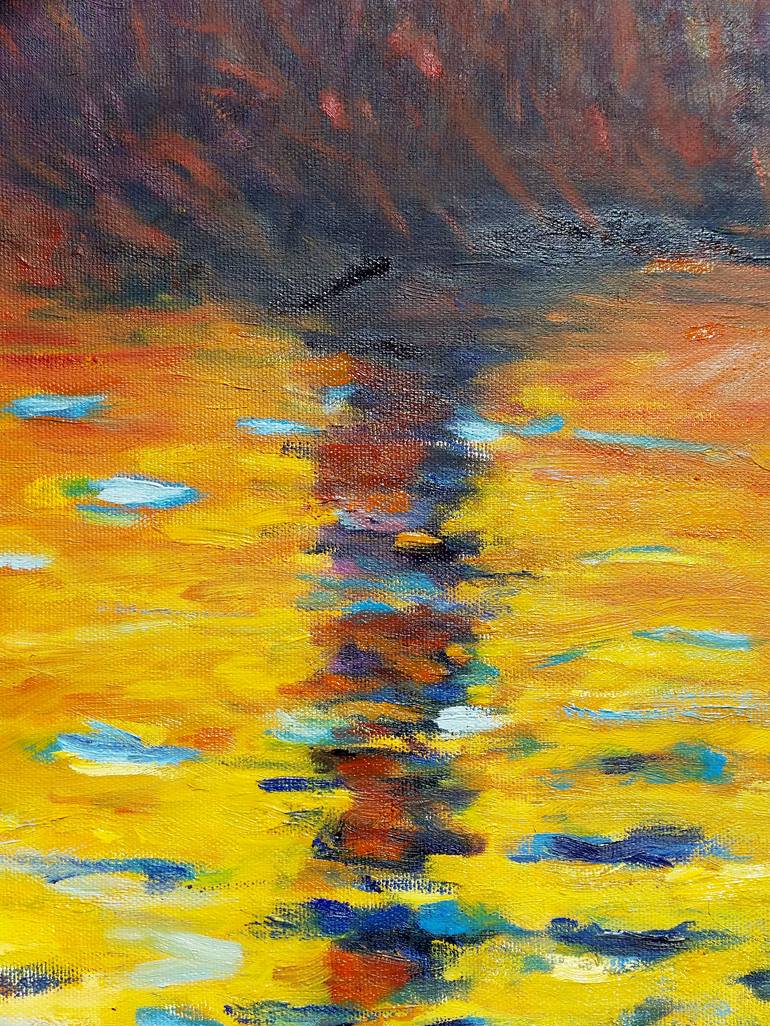 Original Impressionism Cities Painting by ŁUkasz Kinaszewski