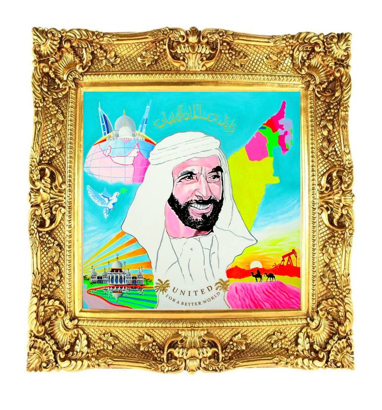 Original Figurative People Painting by Super Pop Boy