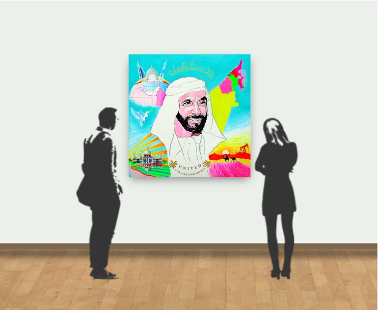 Original Figurative People Painting by Super Pop Boy