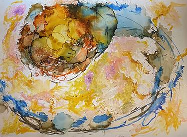 Original Artificial Intelligence Abstract Paintings by Christine Nelson