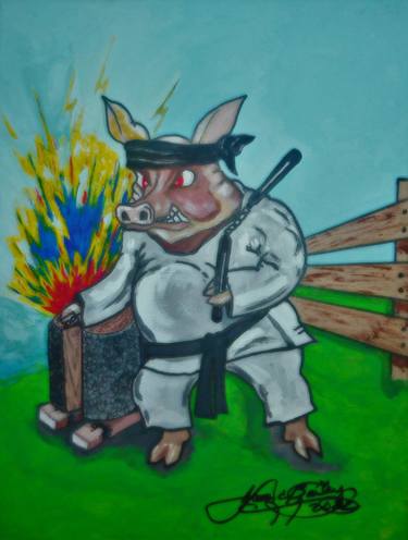 Swine Mafia Karate Hit Pig - Chop Sooey thumb