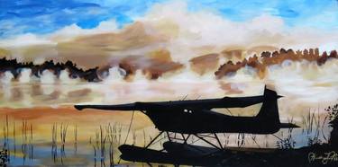 Original Realism Airplane Paintings by Heather Ward