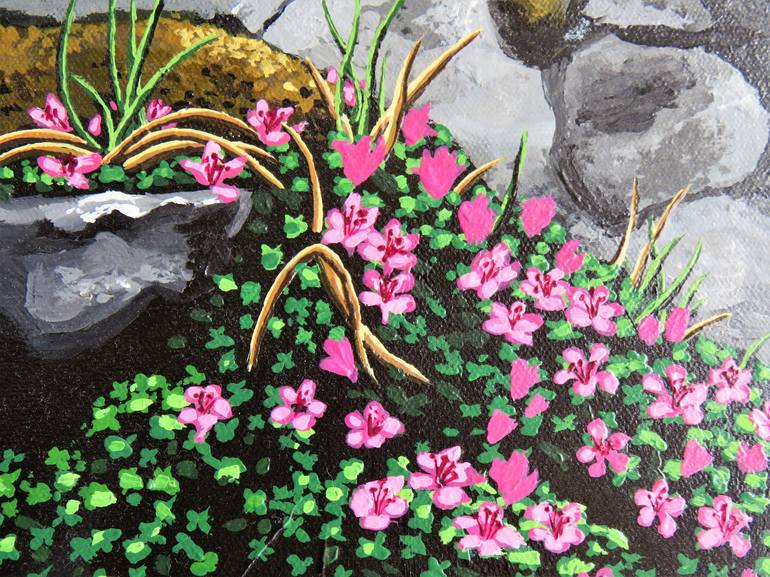 Original Realism Floral Painting by Heather Ward