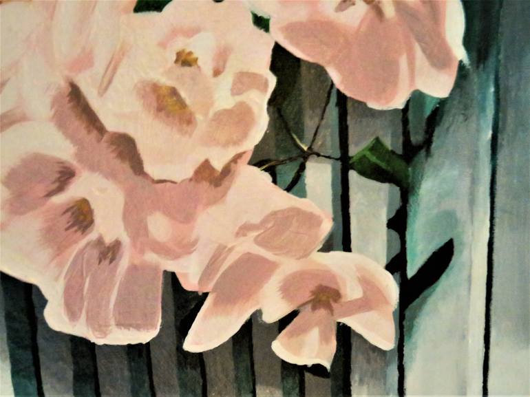 Original Photorealism Floral Painting by Heather Ward